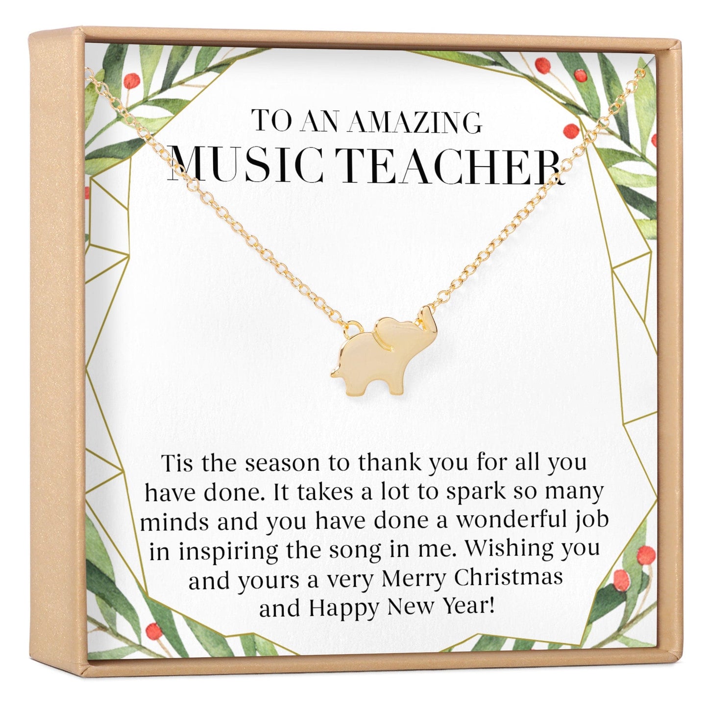 Christmas Gift for Music Teacher Necklace, Multiple Styles