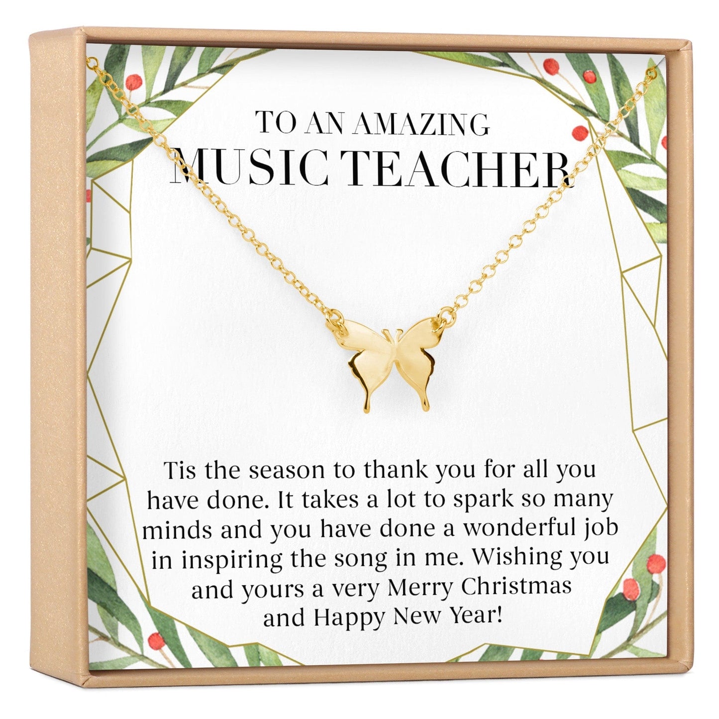 Christmas Gift for Music Teacher Necklace, Multiple Styles