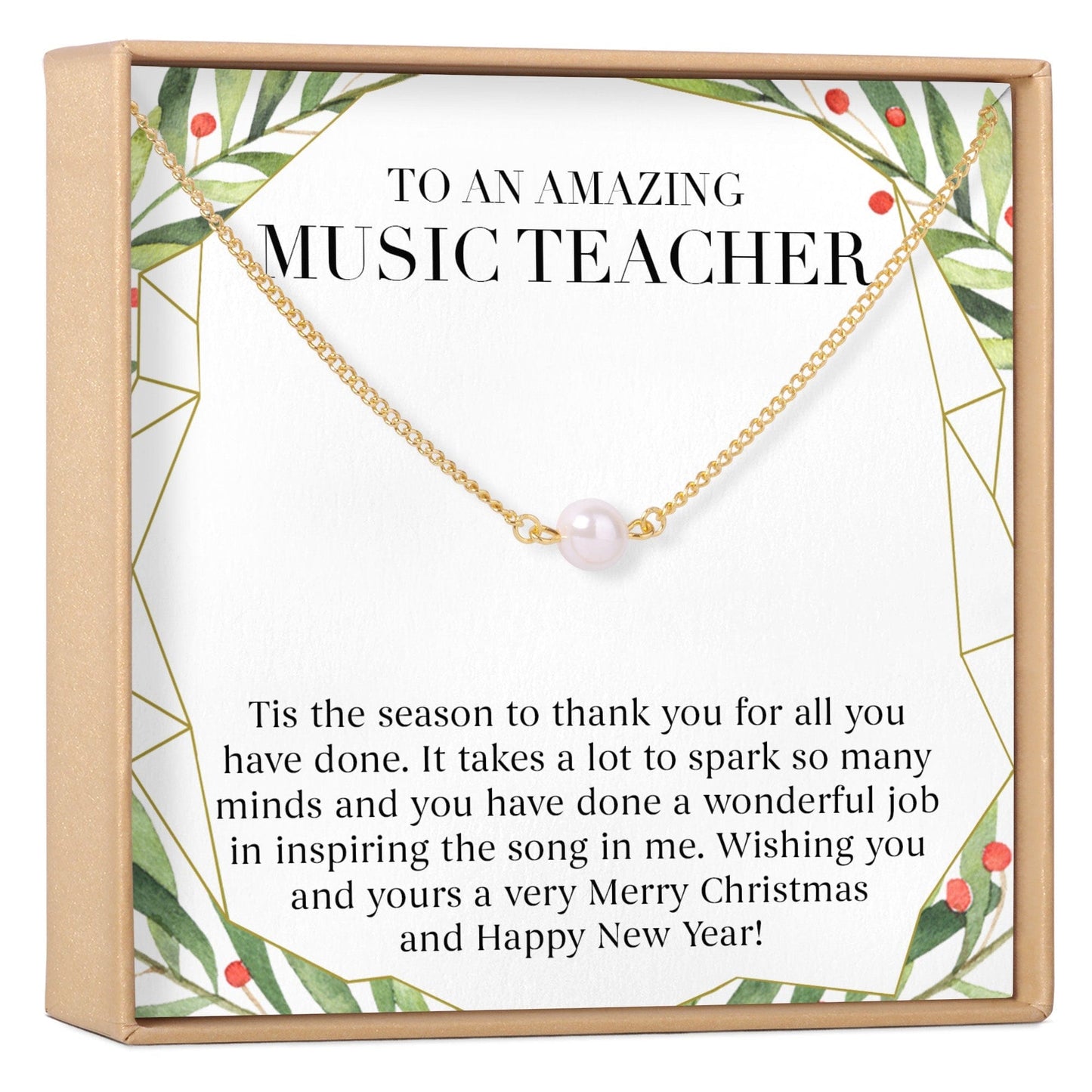 Christmas Gift for Music Teacher Necklace, Multiple Styles