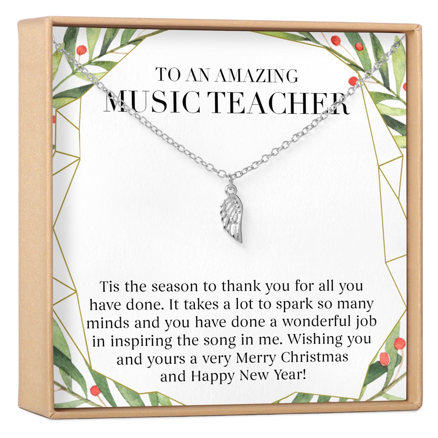 Christmas Gift for Music Teacher Necklace, Multiple Styles