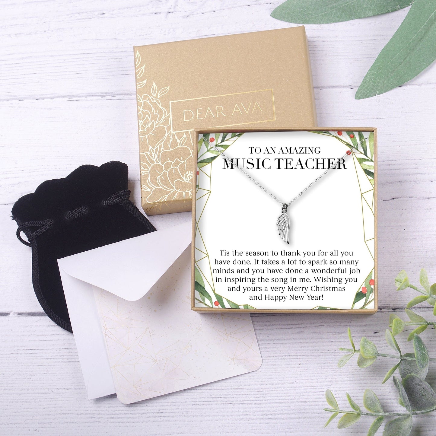 Christmas Gift for Music Teacher Necklace, Multiple Styles