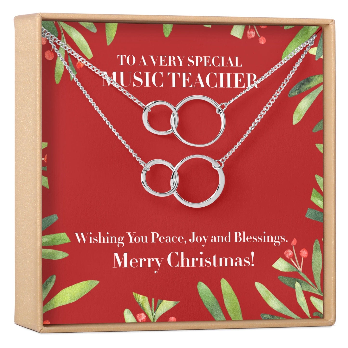 Christmas Gift for Music Teacher Necklace, Multiple Styles