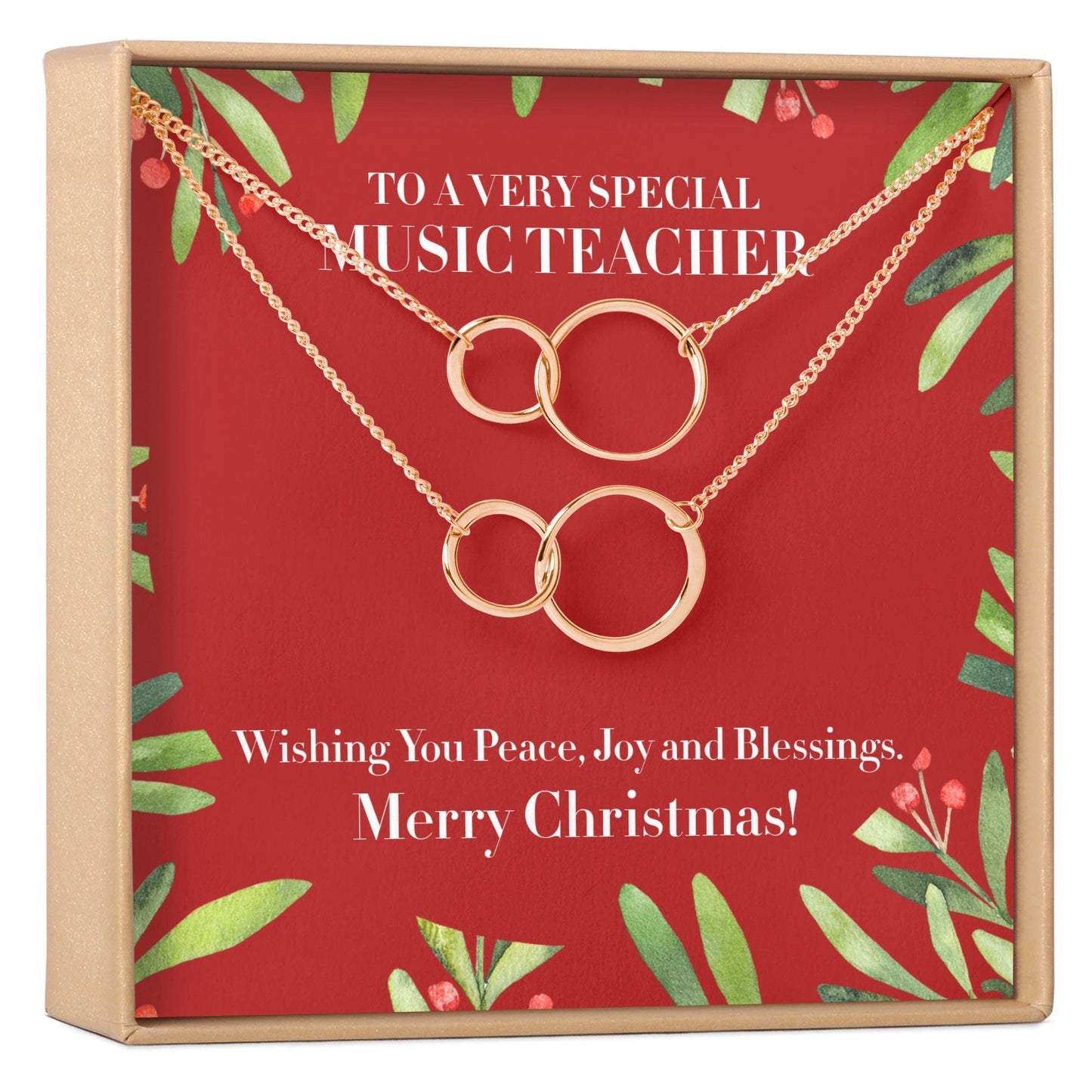Christmas Gift for Music Teacher Necklace, Multiple Styles