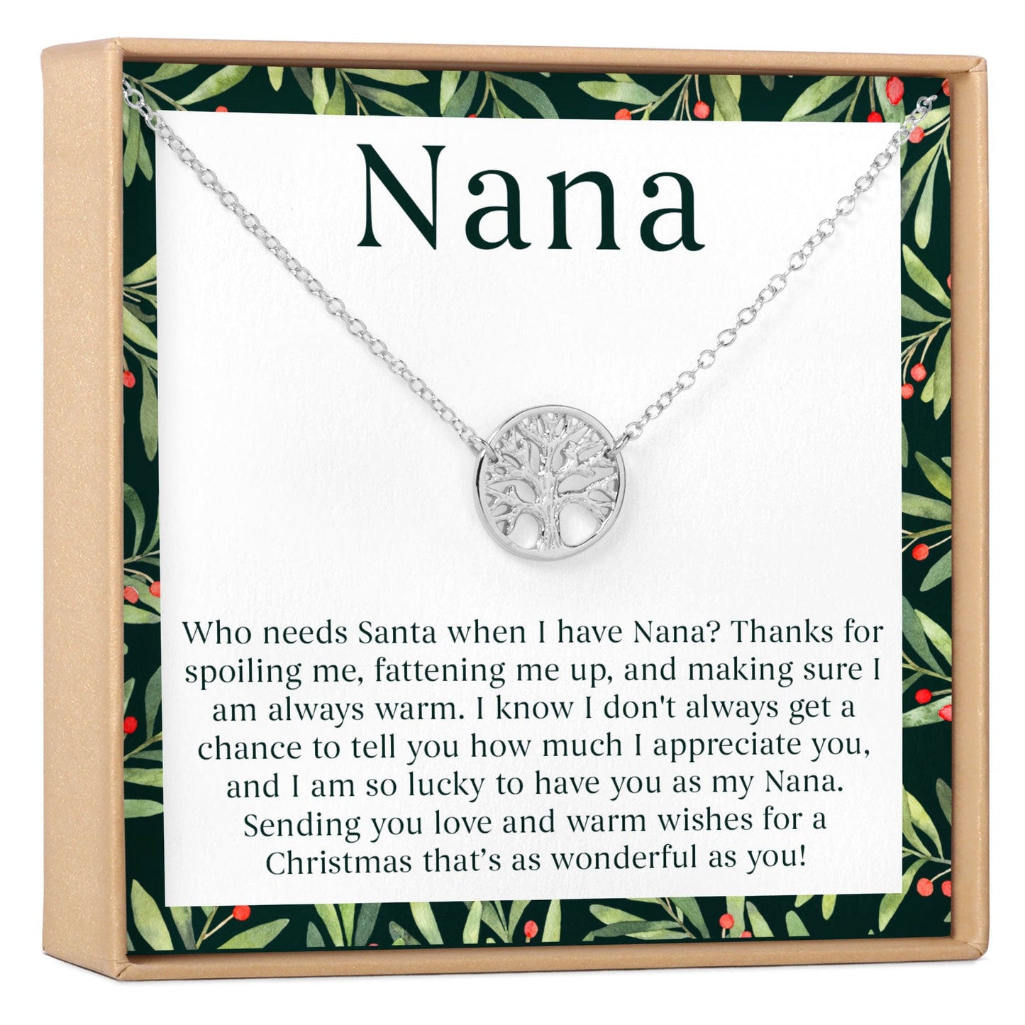 Christmas Gift For Nana Necklace, Multiple Styles
