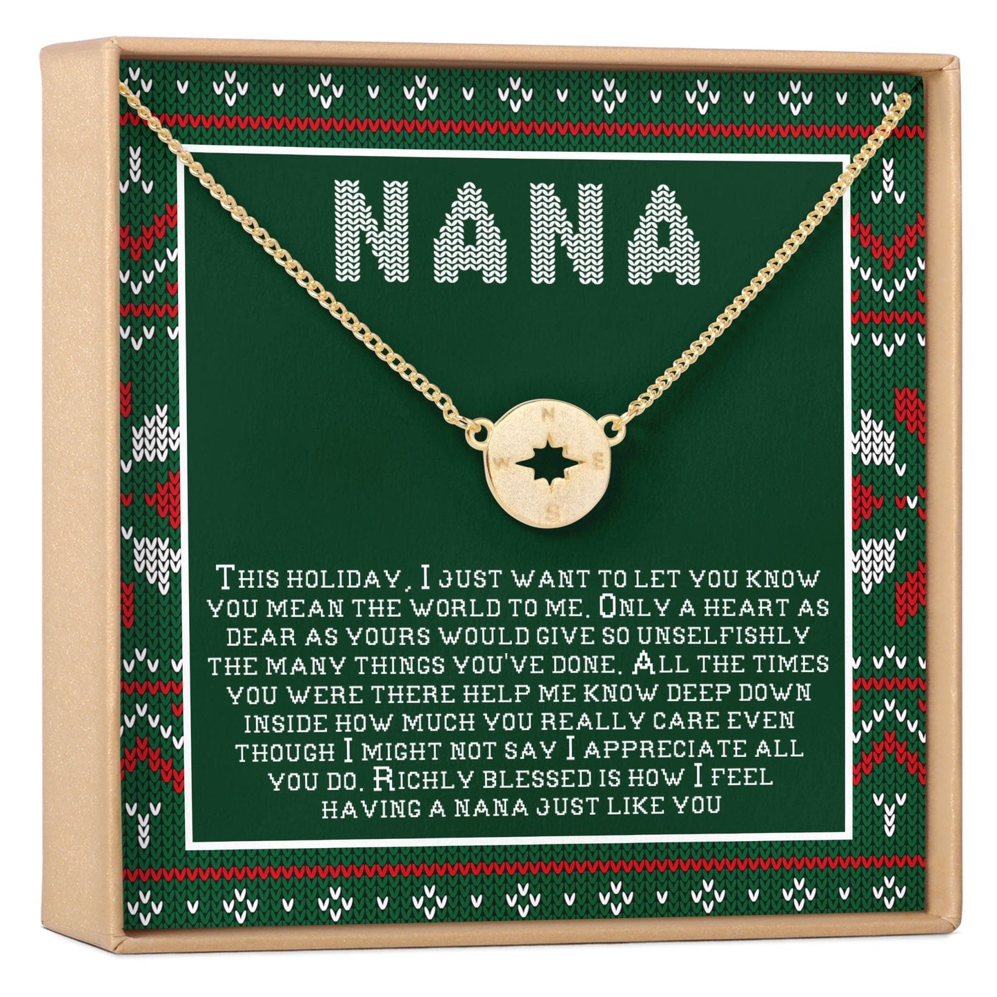 Christmas Gift For Nana Necklace, Multiple Styles