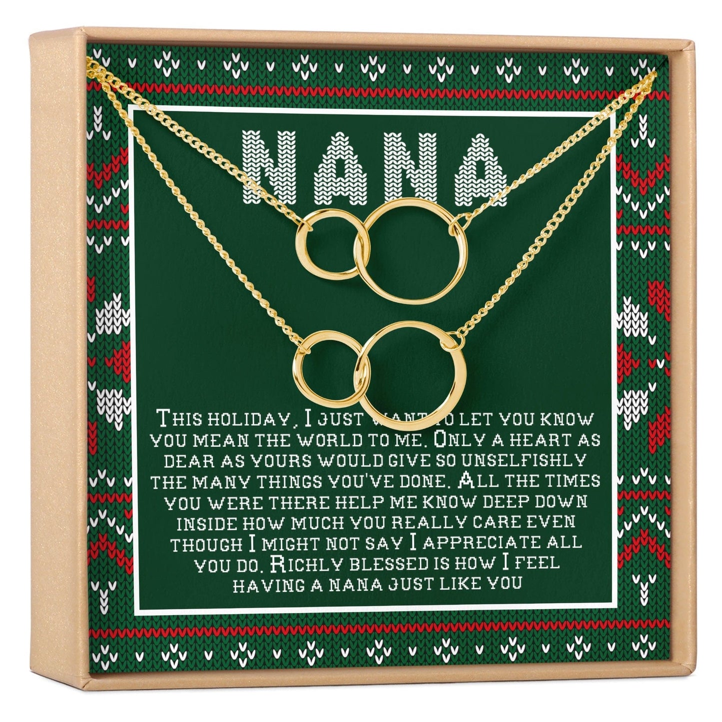 Christmas Gift For Nana Necklace, Multiple Styles
