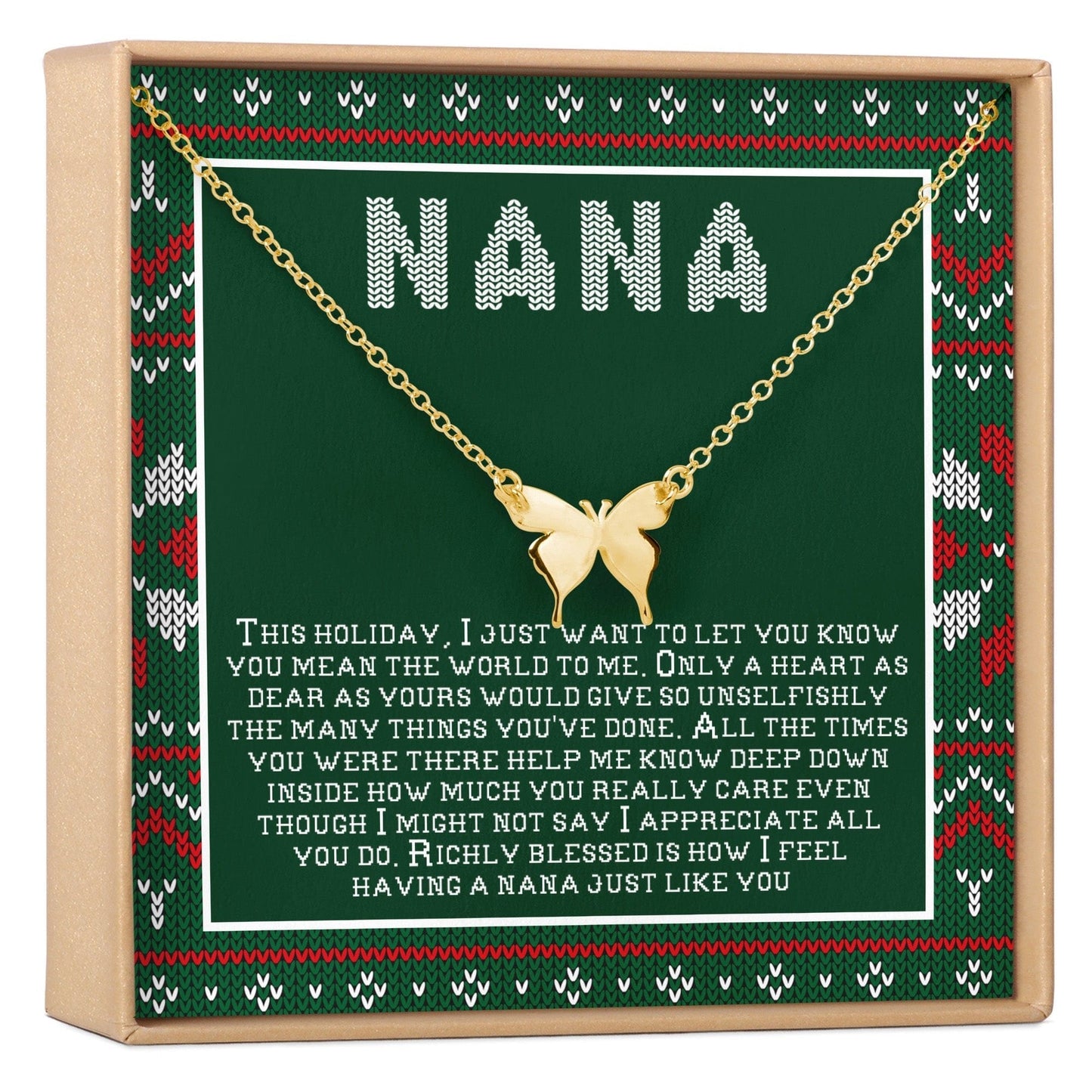 Christmas Gift For Nana Necklace, Multiple Styles
