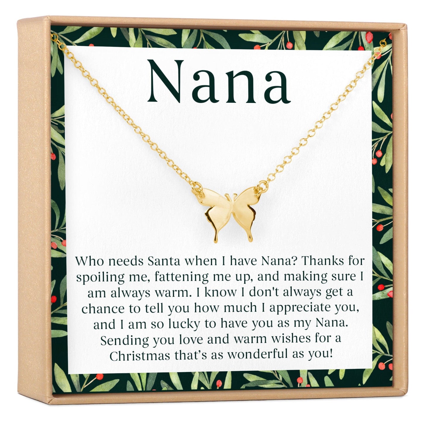 Christmas Gift For Nana Necklace, Multiple Styles