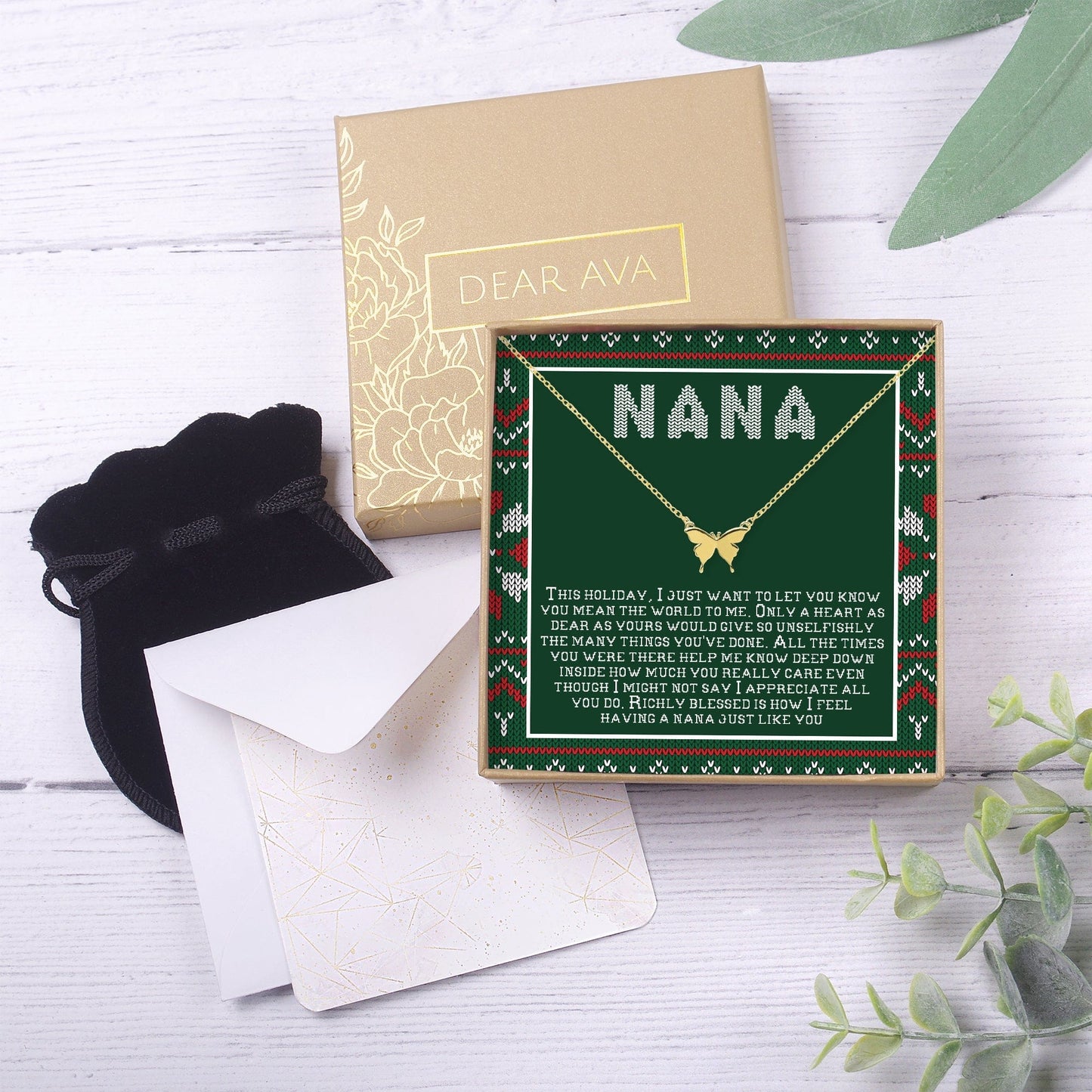 Christmas Gift For Nana Necklace, Multiple Styles