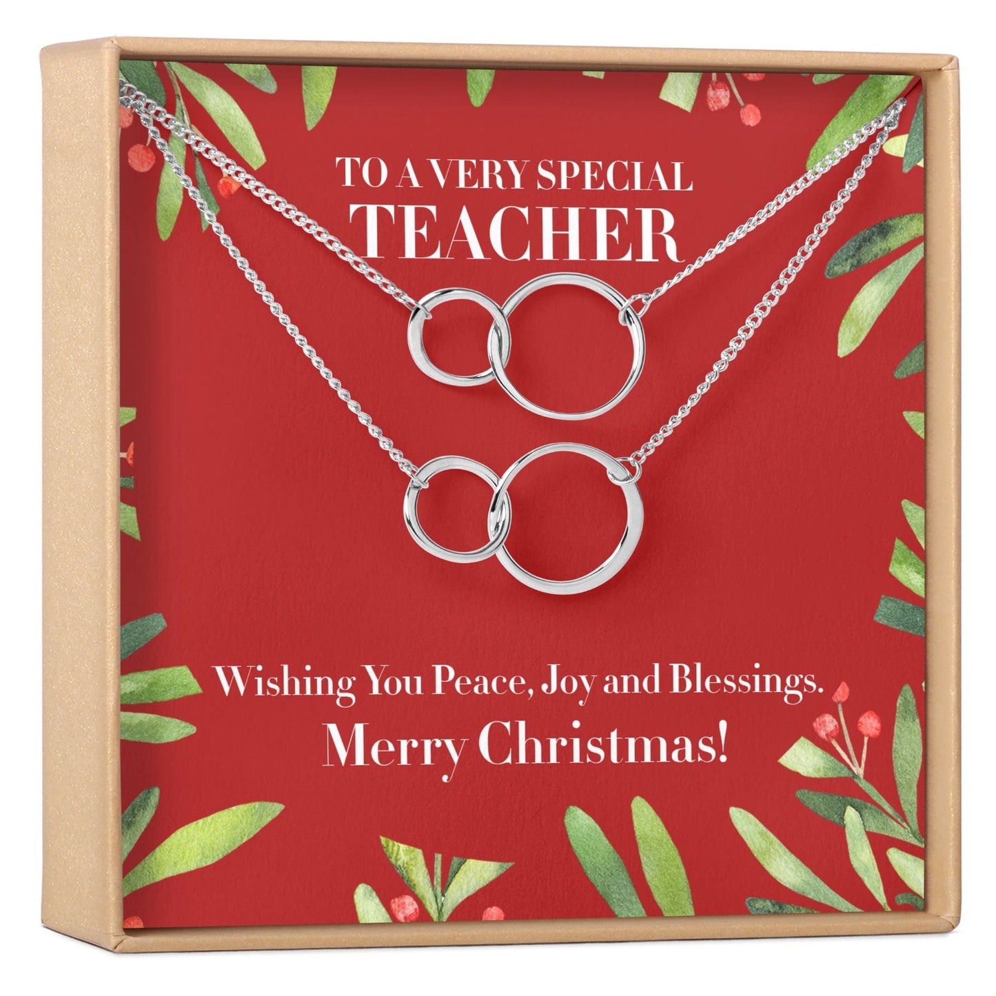 Christmas Gift for Teacher Necklace, Multiple Styles