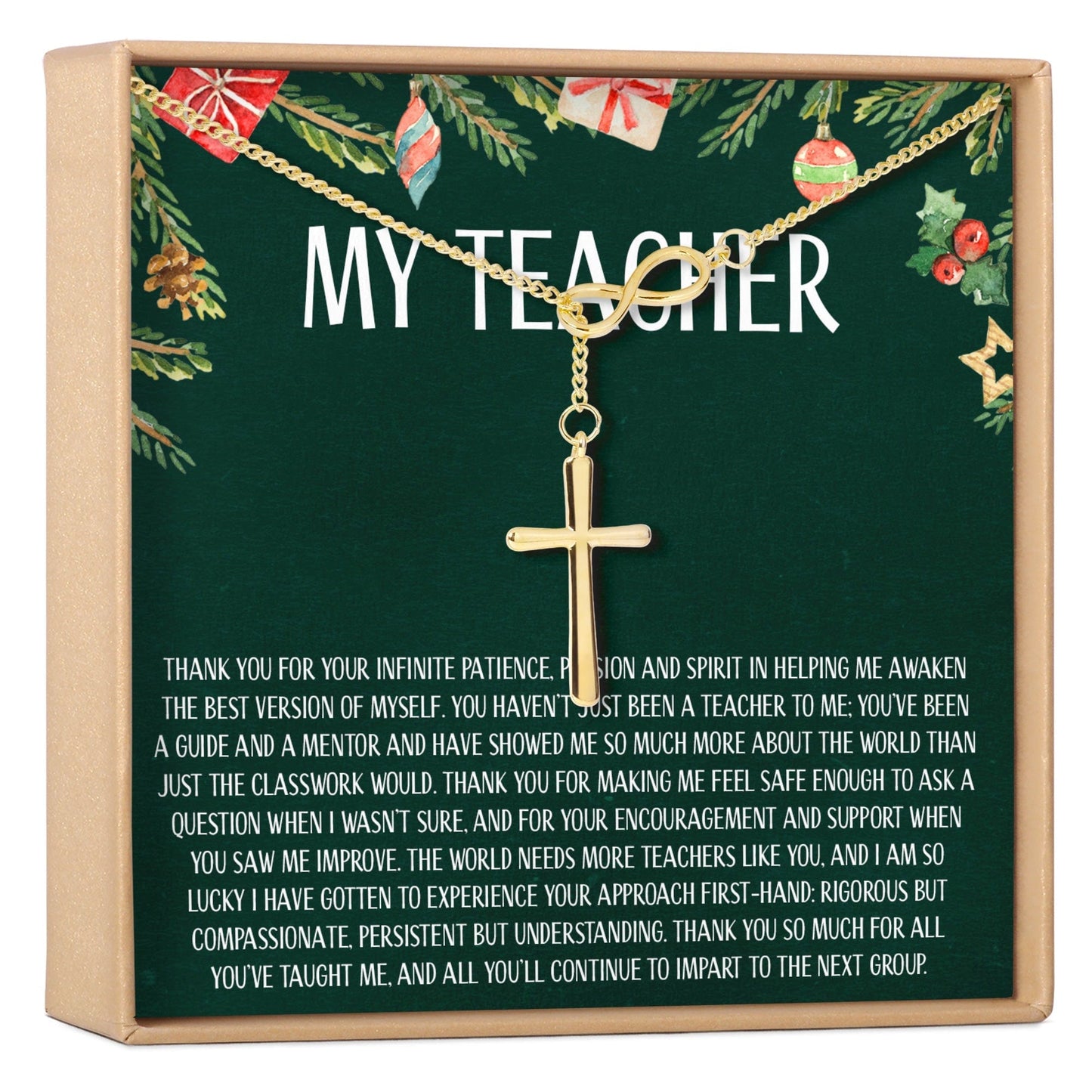 Christmas Gift for Teacher Necklace, Multiple Styles
