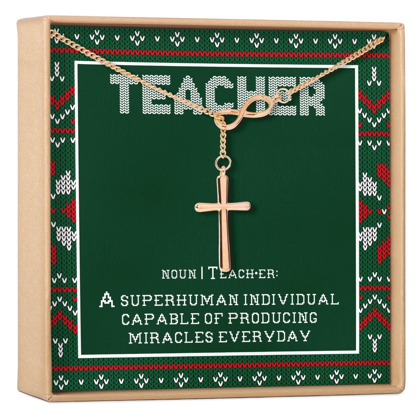 Christmas Gift for Teacher Necklace, Multiple Styles