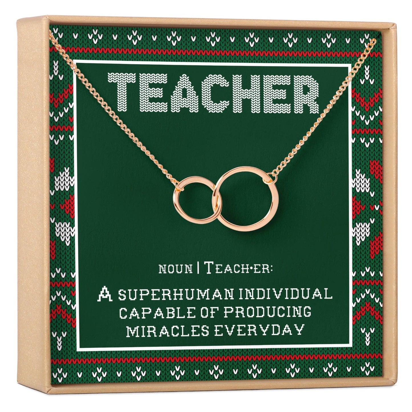 Christmas Gift for Teacher Necklace, Multiple Styles