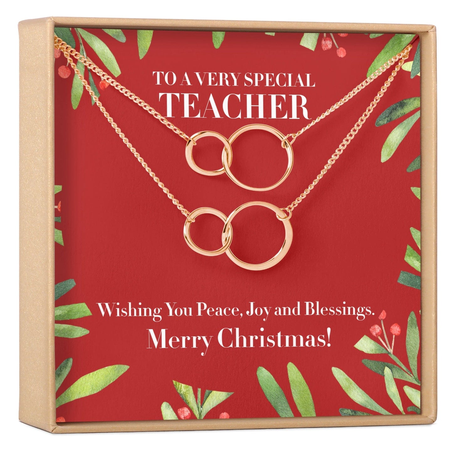 Christmas Gift for Teacher Necklace, Multiple Styles