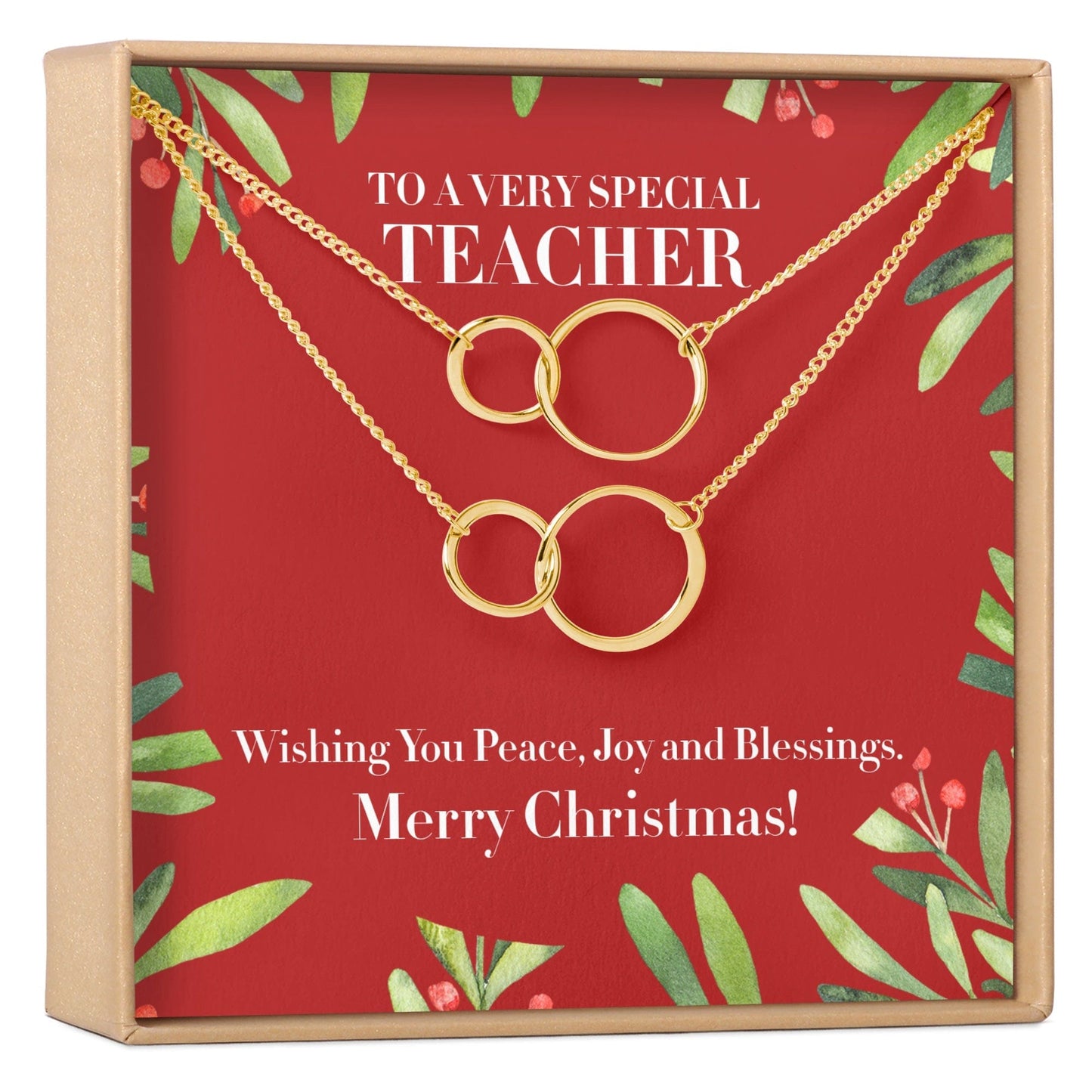 Christmas Gift for Teacher Necklace, Multiple Styles