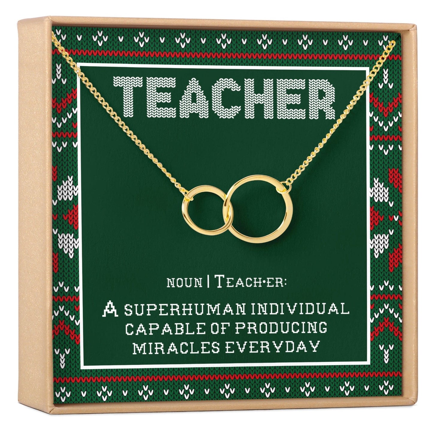 Christmas Gift for Teacher Necklace, Multiple Styles