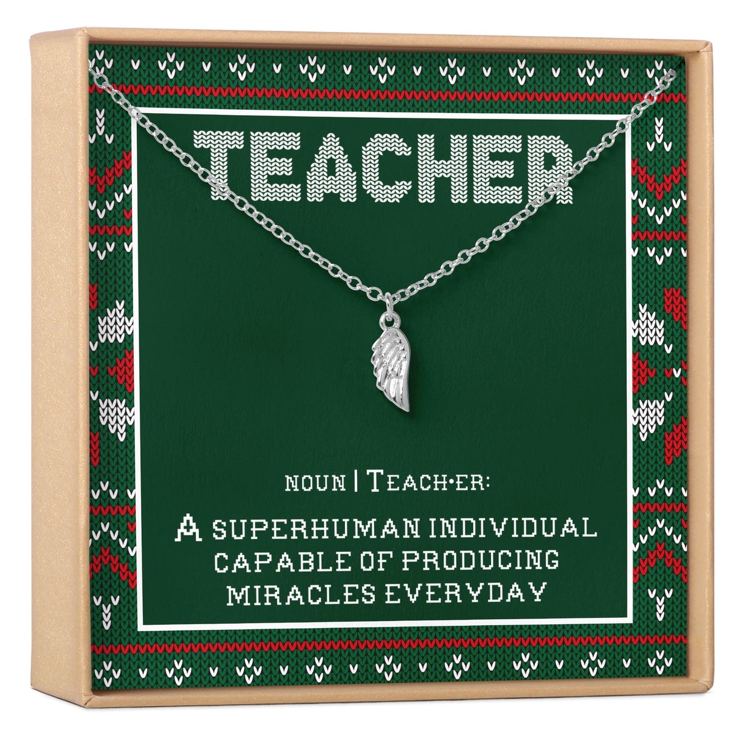 Christmas Gift for Teacher Necklace, Multiple Styles