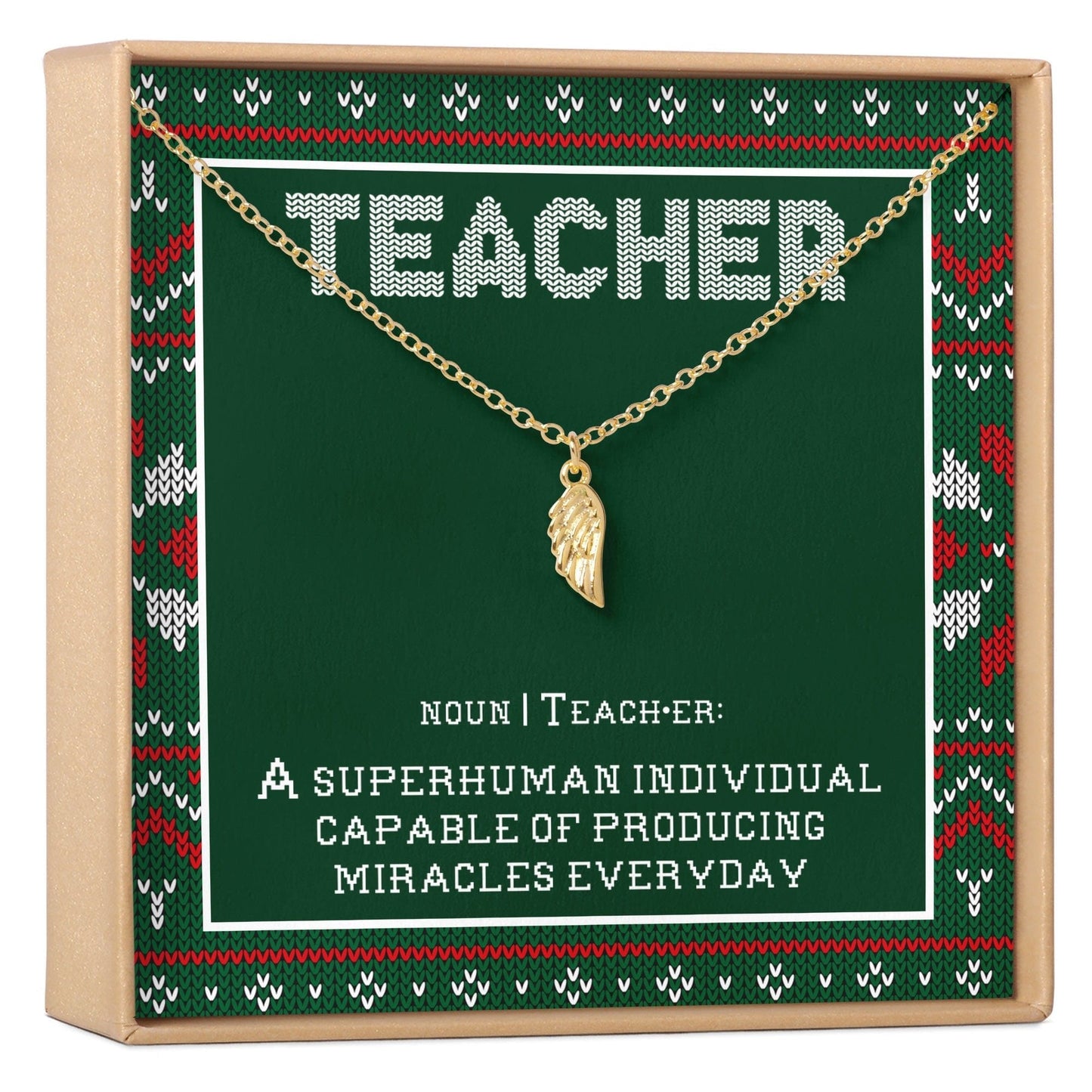 Christmas Gift for Teacher Necklace, Multiple Styles