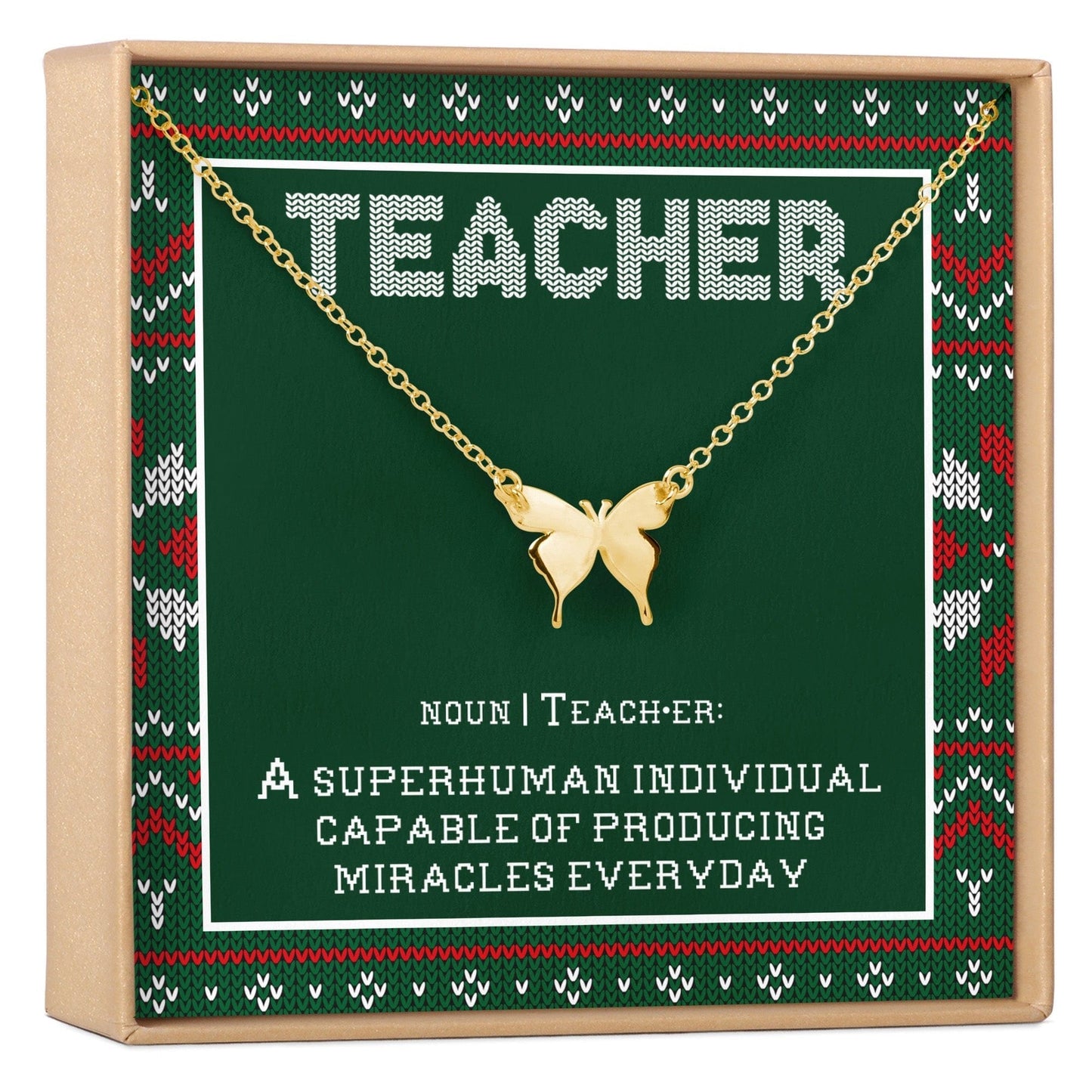 Christmas Gift for Teacher Necklace, Multiple Styles