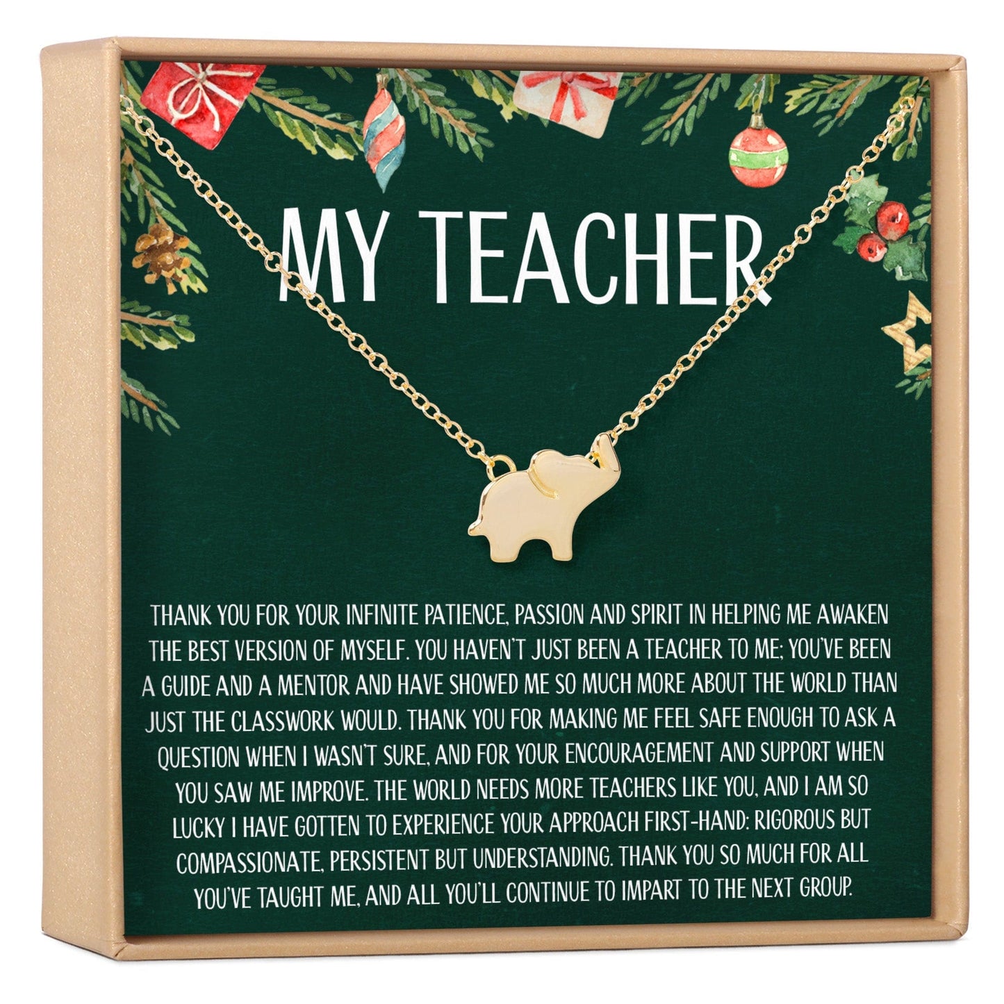 Christmas Gift for Teacher Necklace, Multiple Styles