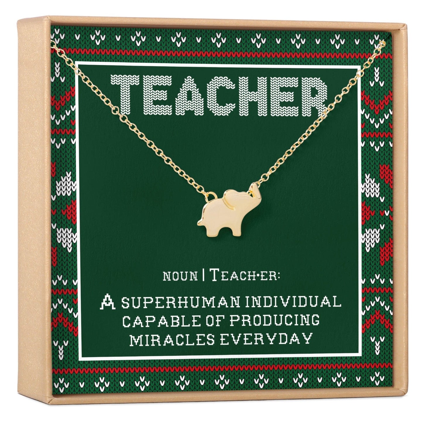 Christmas Gift for Teacher Necklace, Multiple Styles