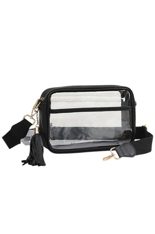 Women's Clear PU Cross Body Camera Bag Crossbody