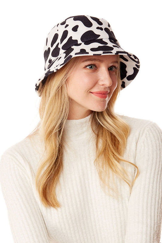 Cow Print Bucket Hat