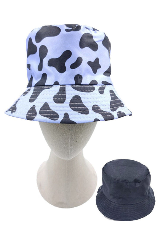 Cow Print Reversible Bucket Hat