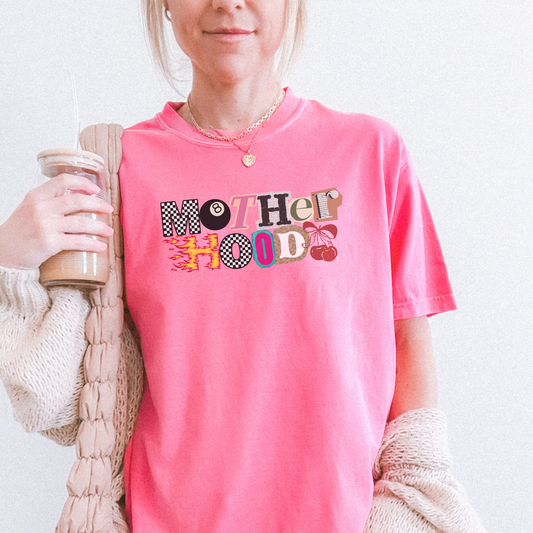 Mother Hood Graphic Tee – Trendy Mama Statement Shirt