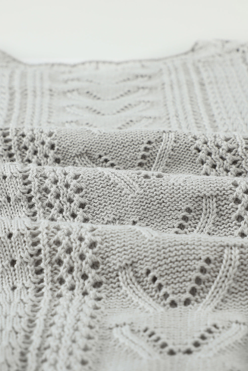 Scarlett Lace Pointelle Knit Sweater
