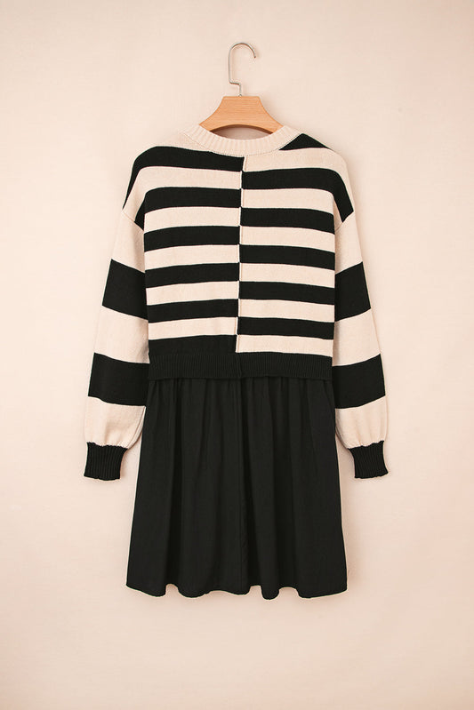 Sofia Waist Splicing Hem Sweater