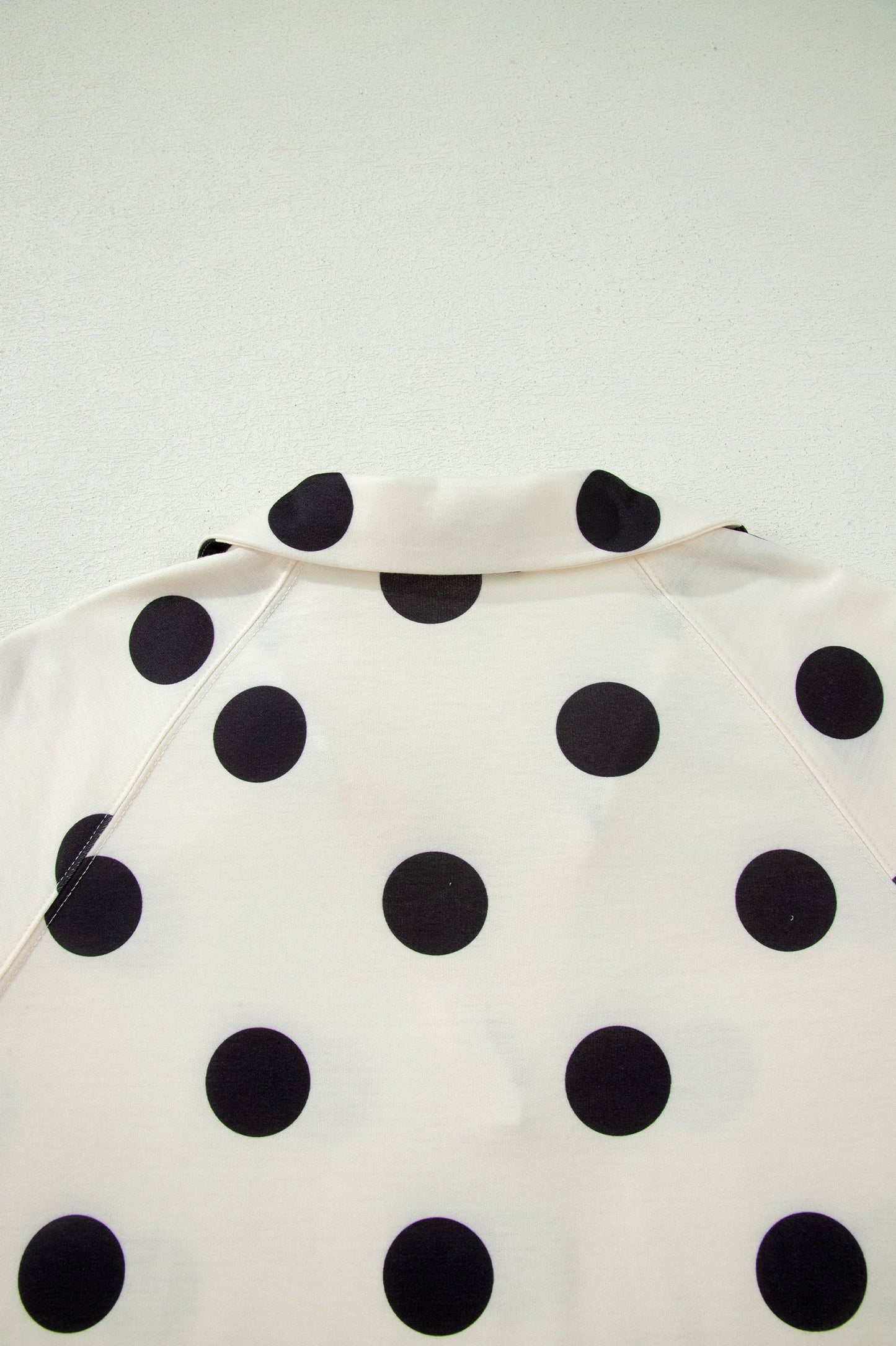 Polka Dot V-Neck Tee & Drawstring Shorts Set