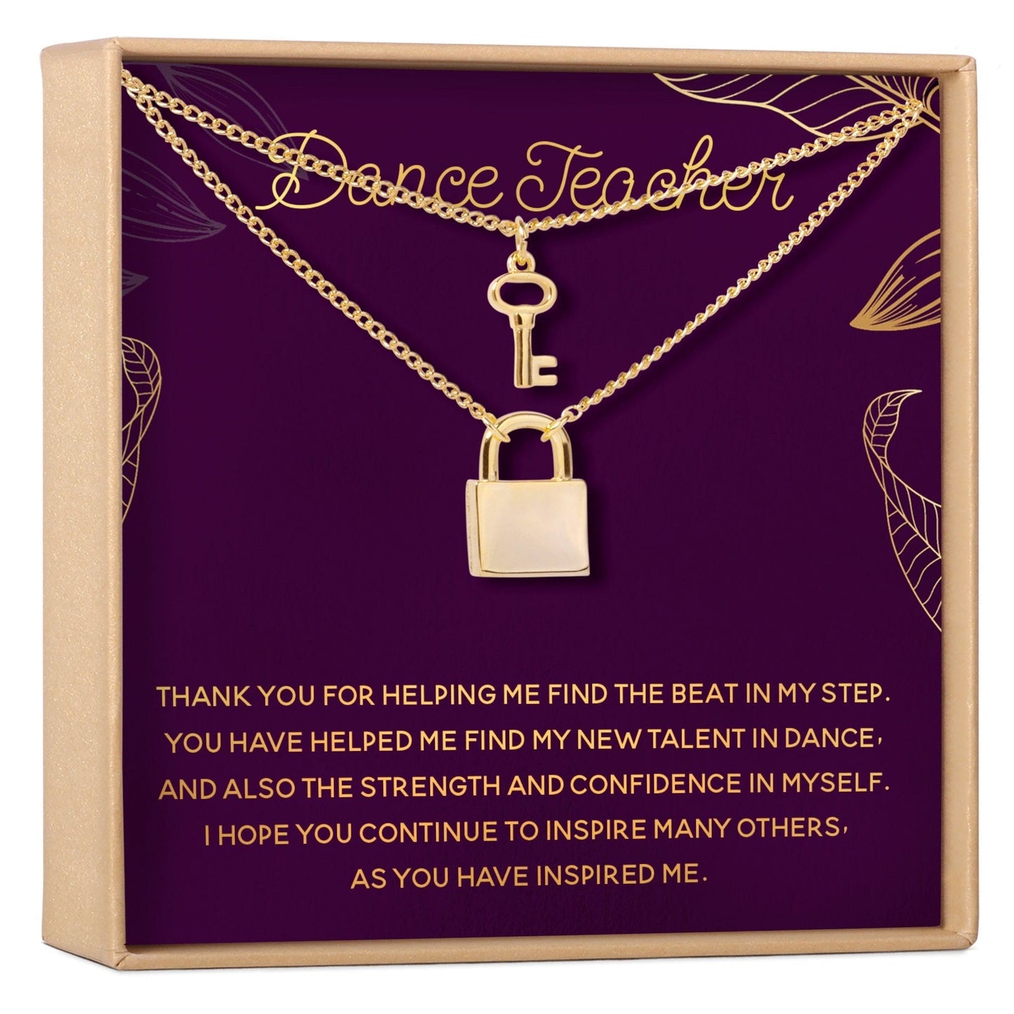 Dance Teacher Necklace, Multiple Styles Jewelry