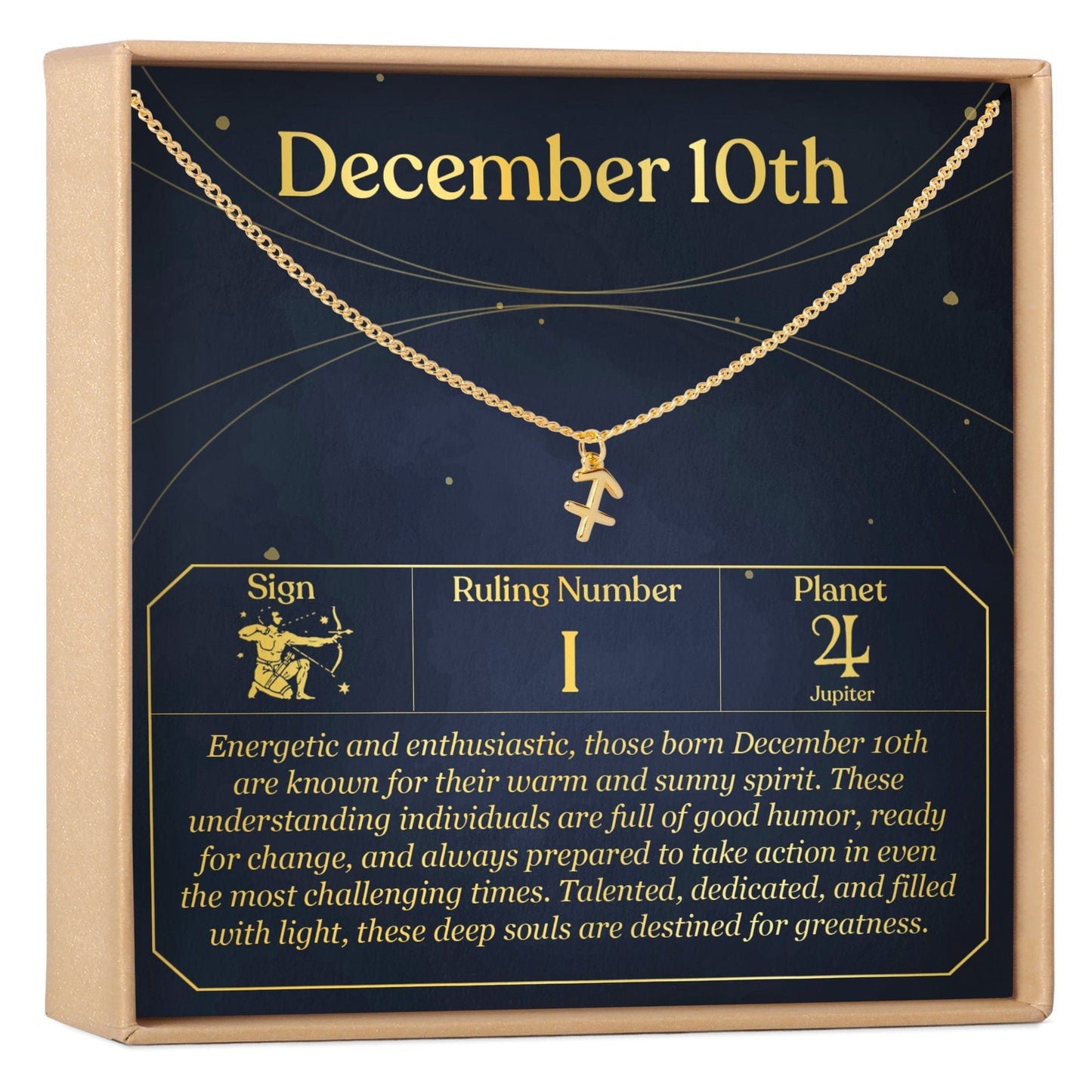 December 10th Sagittarius Necklace
