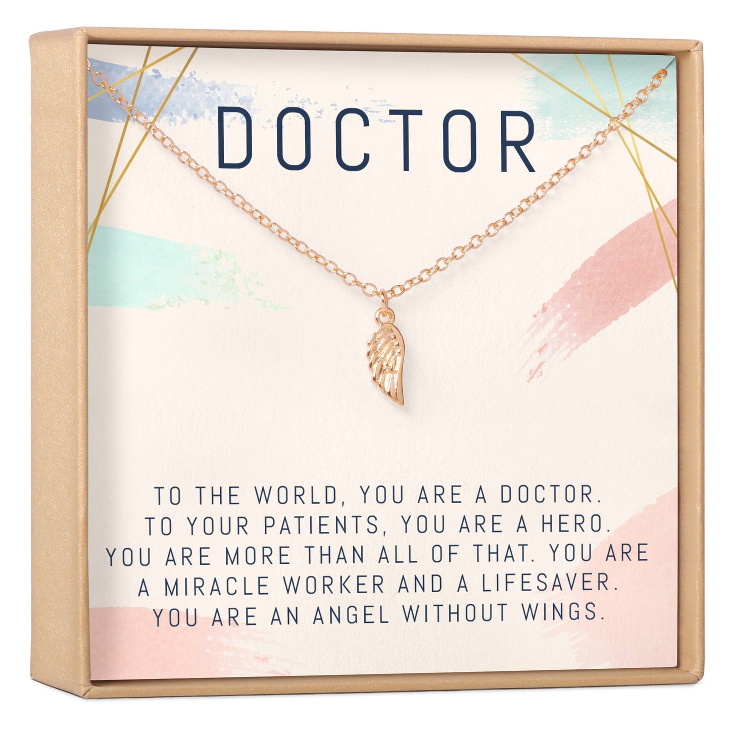 Doctor Wing Pendant Necklace