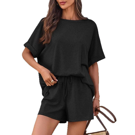 ๐ Oversized T-Shirt & Drawstring Shorts Set โ Ultimate Casual Comfort