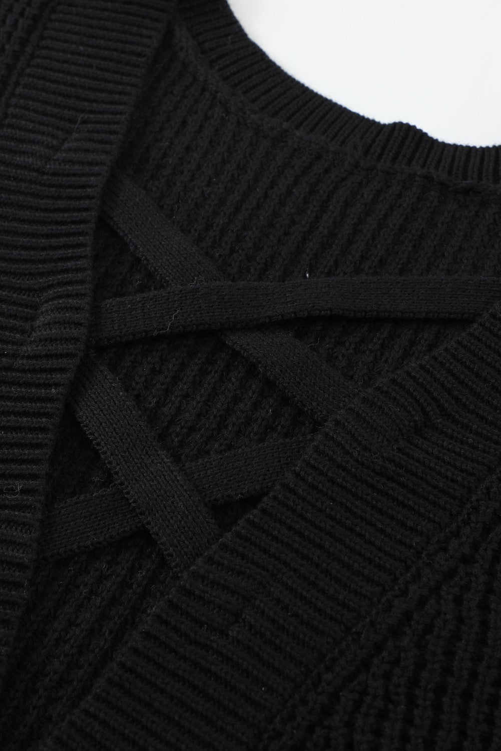Amelia Back Hollow Out Sweater