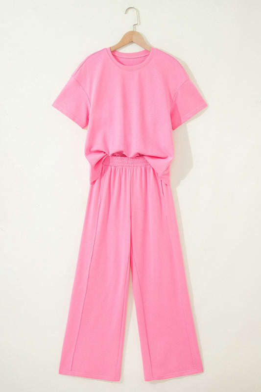 Jaycee Tee Pocketed Casual Pants 2pcs Outfit