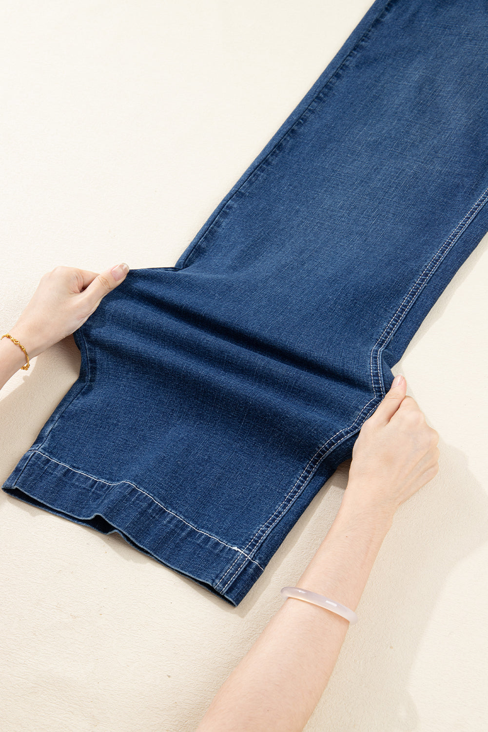 Daria Detail Loose Cuffed Jeans