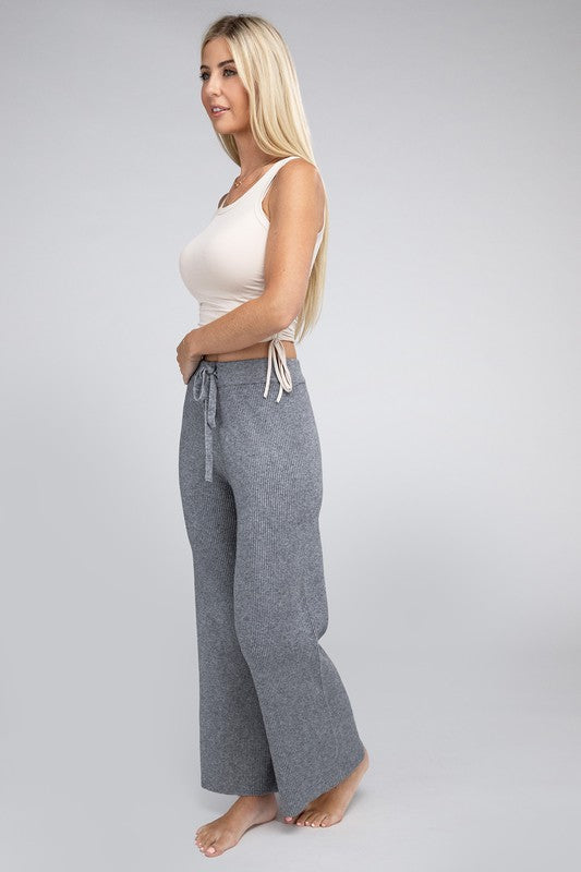 Solid Knit Pants