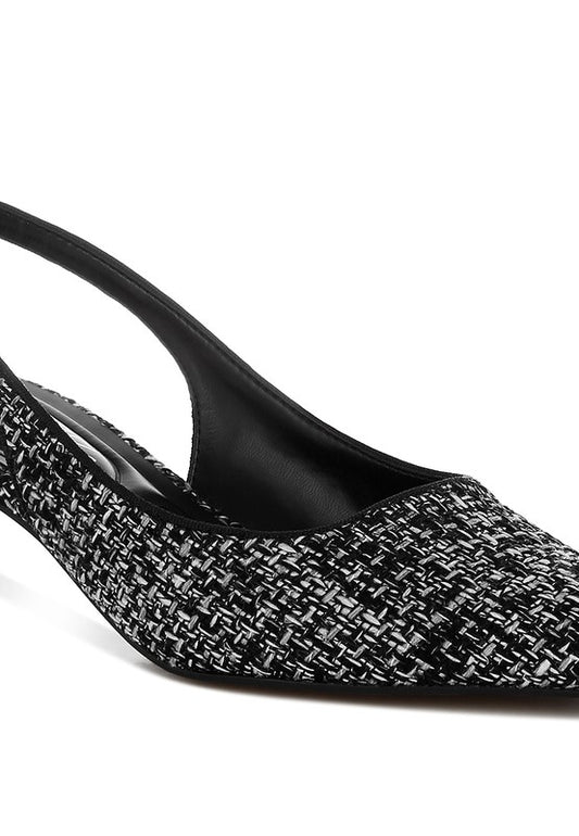 Zehra Boucle Slingback Pumps