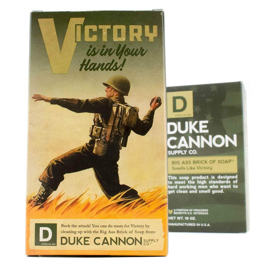 Duke Cannon Supply Co Big Ass Brick of Soap, WW2 Victory, 10 oz Bar