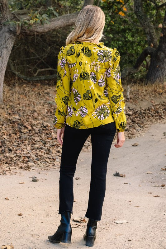 Emilena Long Sleeve Blouse Long Sleeve Top stylish women's boutique wear