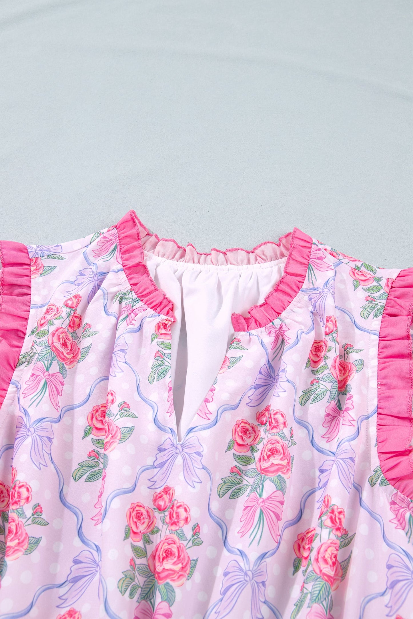 Floral Ruffle Tiered Sleeveless Mini Dress