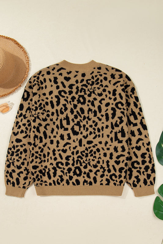 Elyse Trim Drop Shoulder Sweater