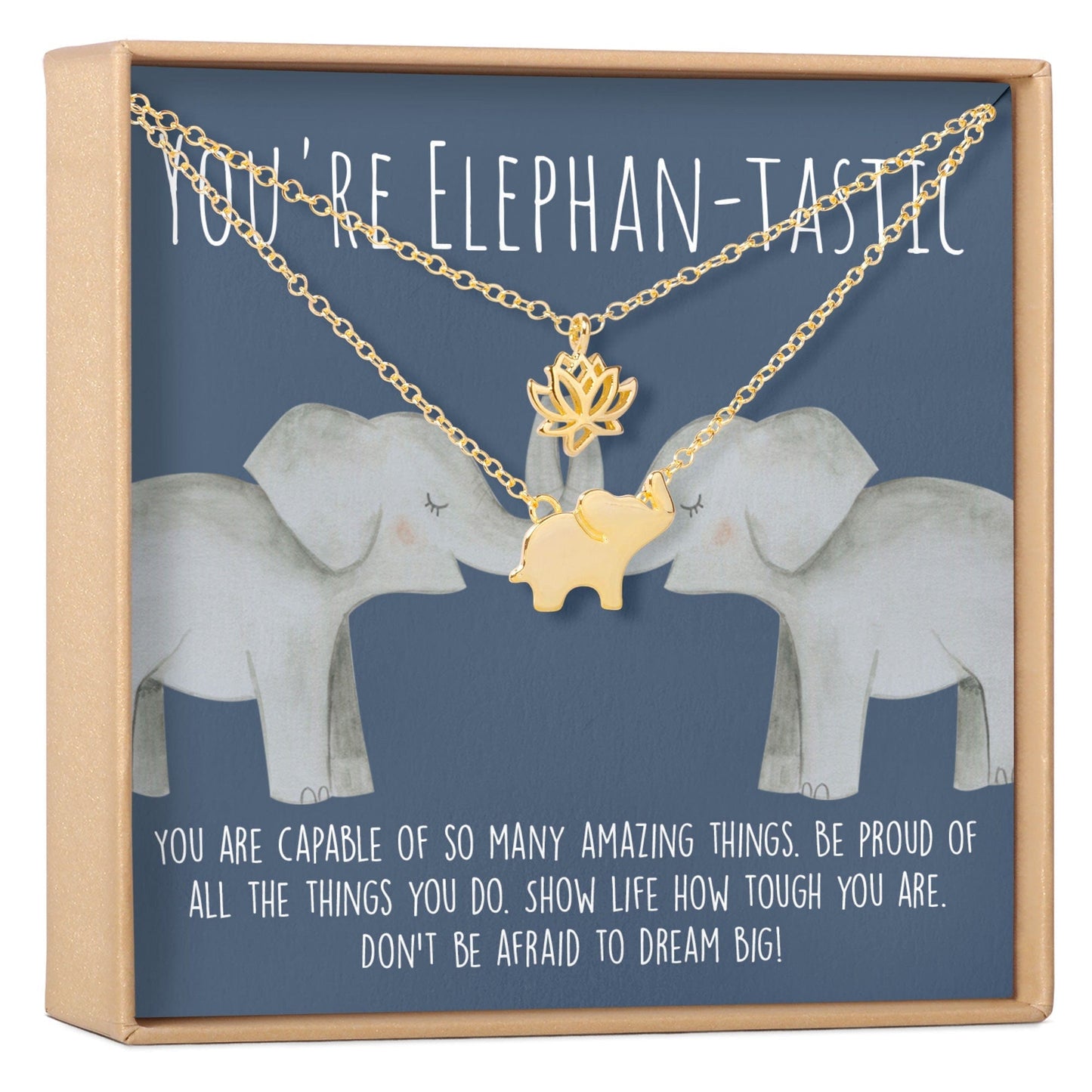Elephant Lover Necklace, Multiple Styles