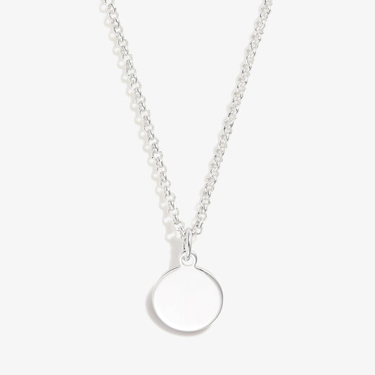 Small Circle Charm Necklace, 19''