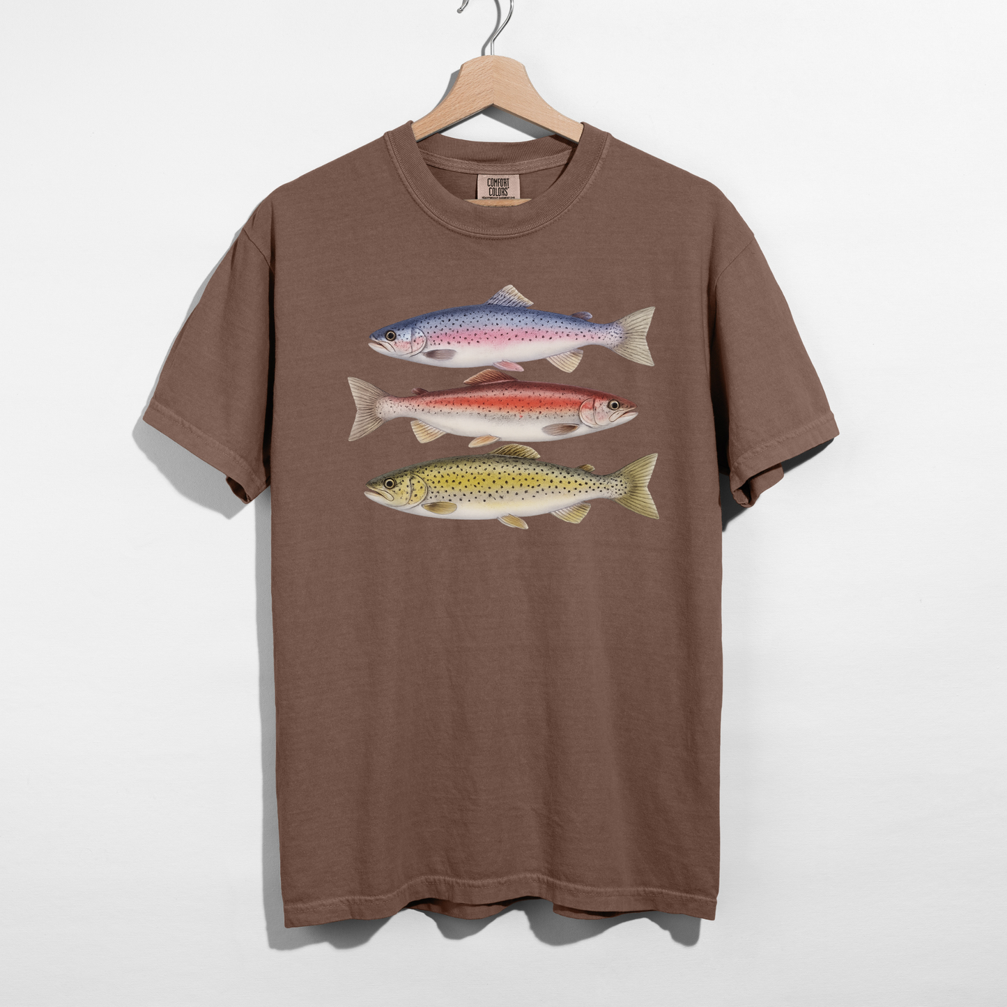 Vintage Trout Fishing Graphic Tee |  Fishing Shirt