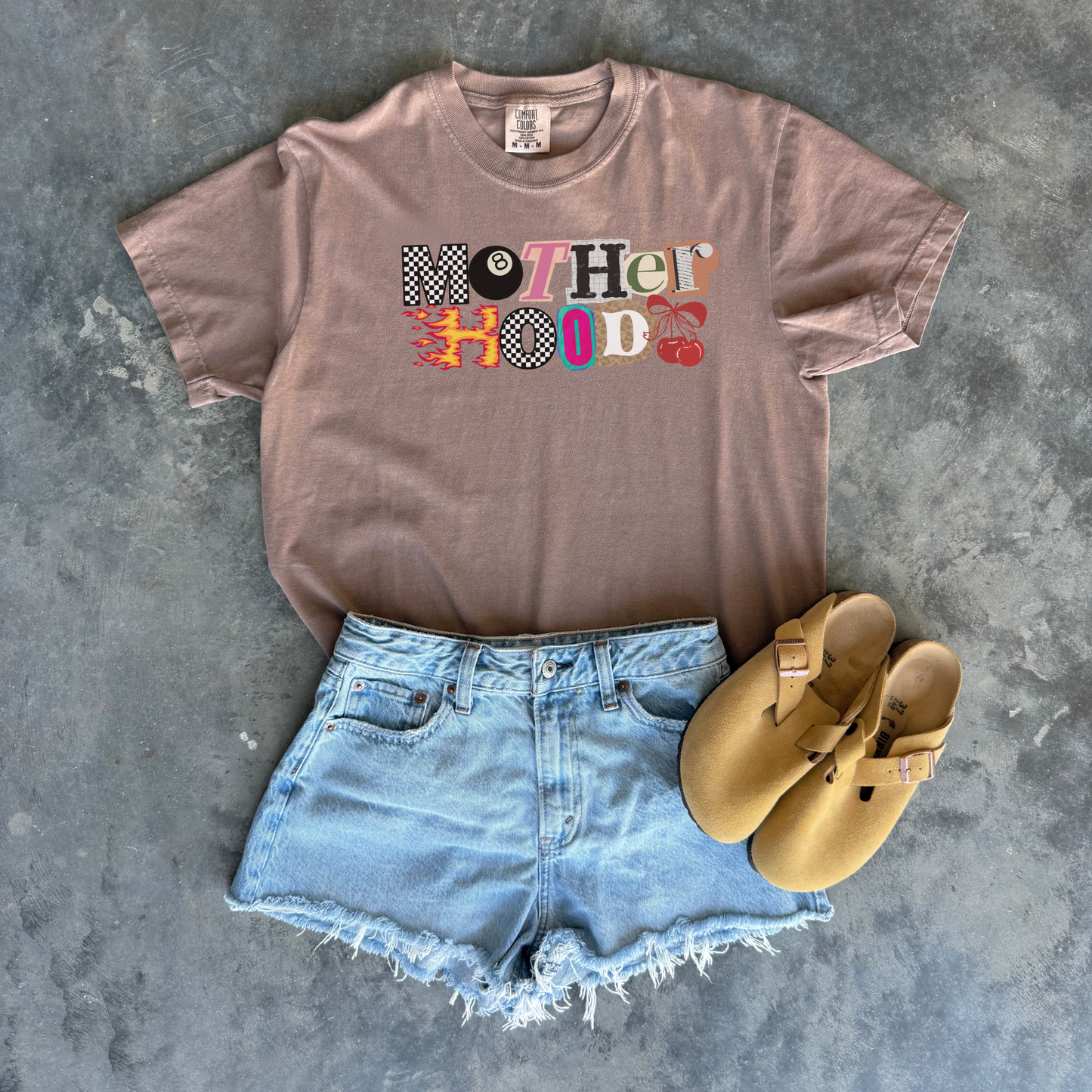 Mother Hood Graphic Tee – Trendy Mama Statement Shirt