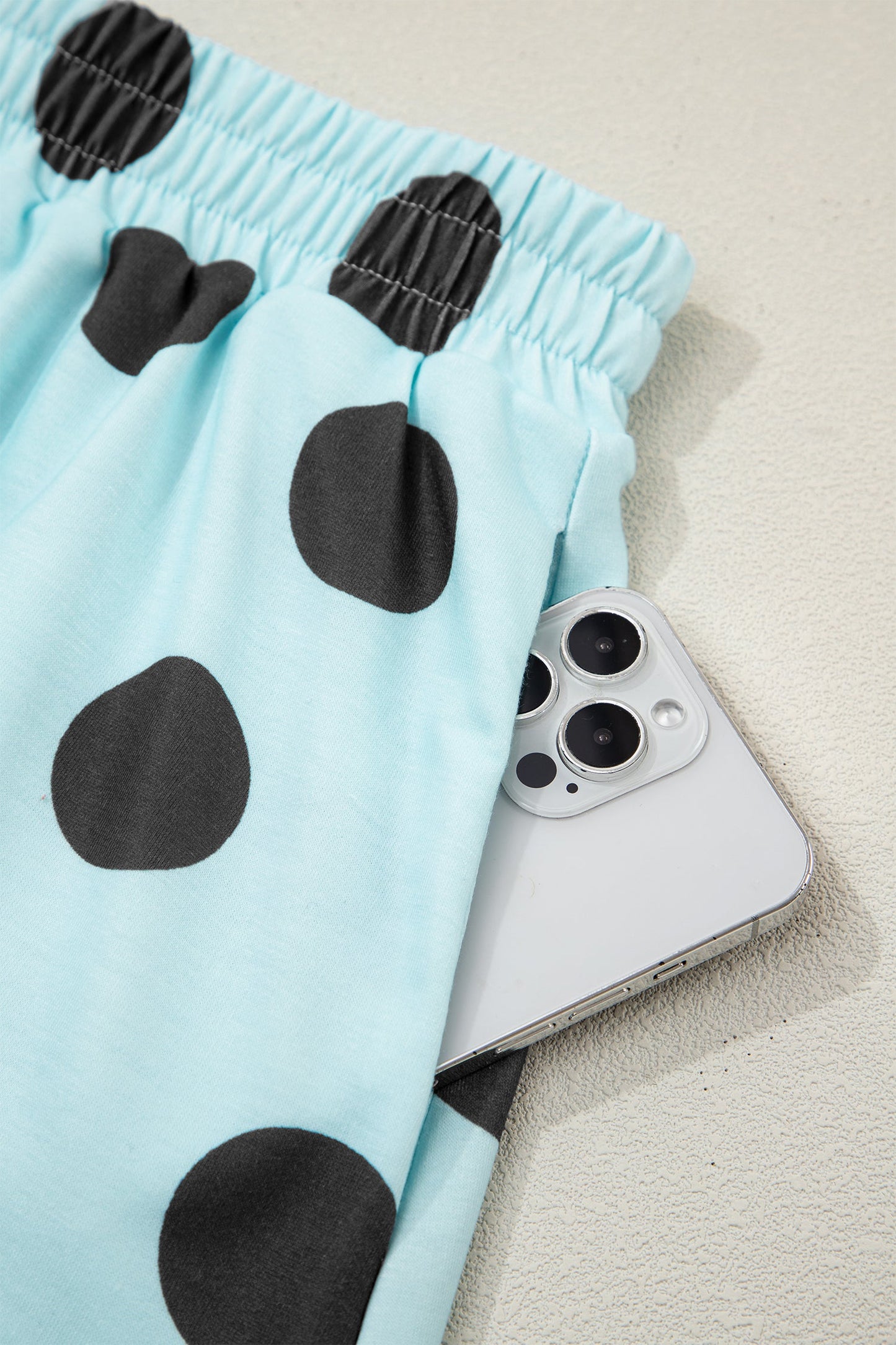Polka Dot Short Sleeve Top & Mini Skort Set